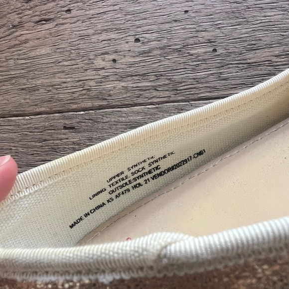 J CREW Crewcuts Women Metallic Gold Ballet Flats - Size K5 / 37 EU / 6.5 US - Picture 8 of 11